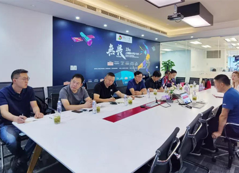 热烈欢迎安徽广播电视台副台长王云松一行，莅临剧星传媒交流指导！